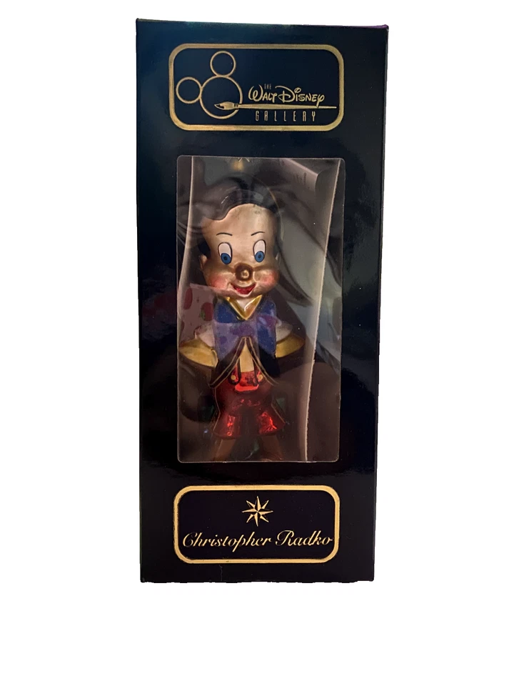 1996 Christopher Radko Disney Gallery Pinocchio Glass Ornament – Limited Edition - Image 1 of 4
