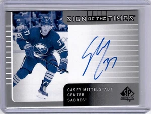 Casey Mittelstadt Auto 2001-02 Retro Sign of the Times  2021-22 SP Authentic - Picture 1 of 2