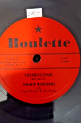 Jimmie Rodgers HONEYCOMB / THEIR HEARTS WERE FULL OF SPRING VG+ - Image 1 of 2