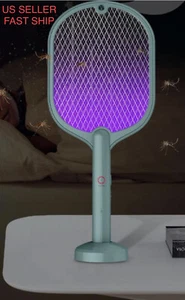 Powerful Fly Mosquito Killer Bug Zapper Racket USB Rechargeable Handheld Swatter - Picture 1 of 11