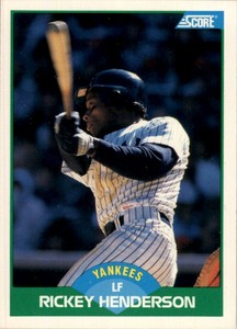 1989 Score MLB Rickey Henderson #70