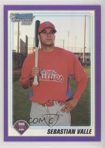2010 Bowman Chrome Prospects Purple Refractor /999 Sebastian Valle #BCP16