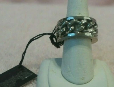 Anillo Zoppini de acero inoxidable hecho a medida hecho en Italia Foto 1 de 3