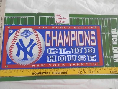 1996 New York Yankees World Series Champions sign , new vtg - Image 1 of 4