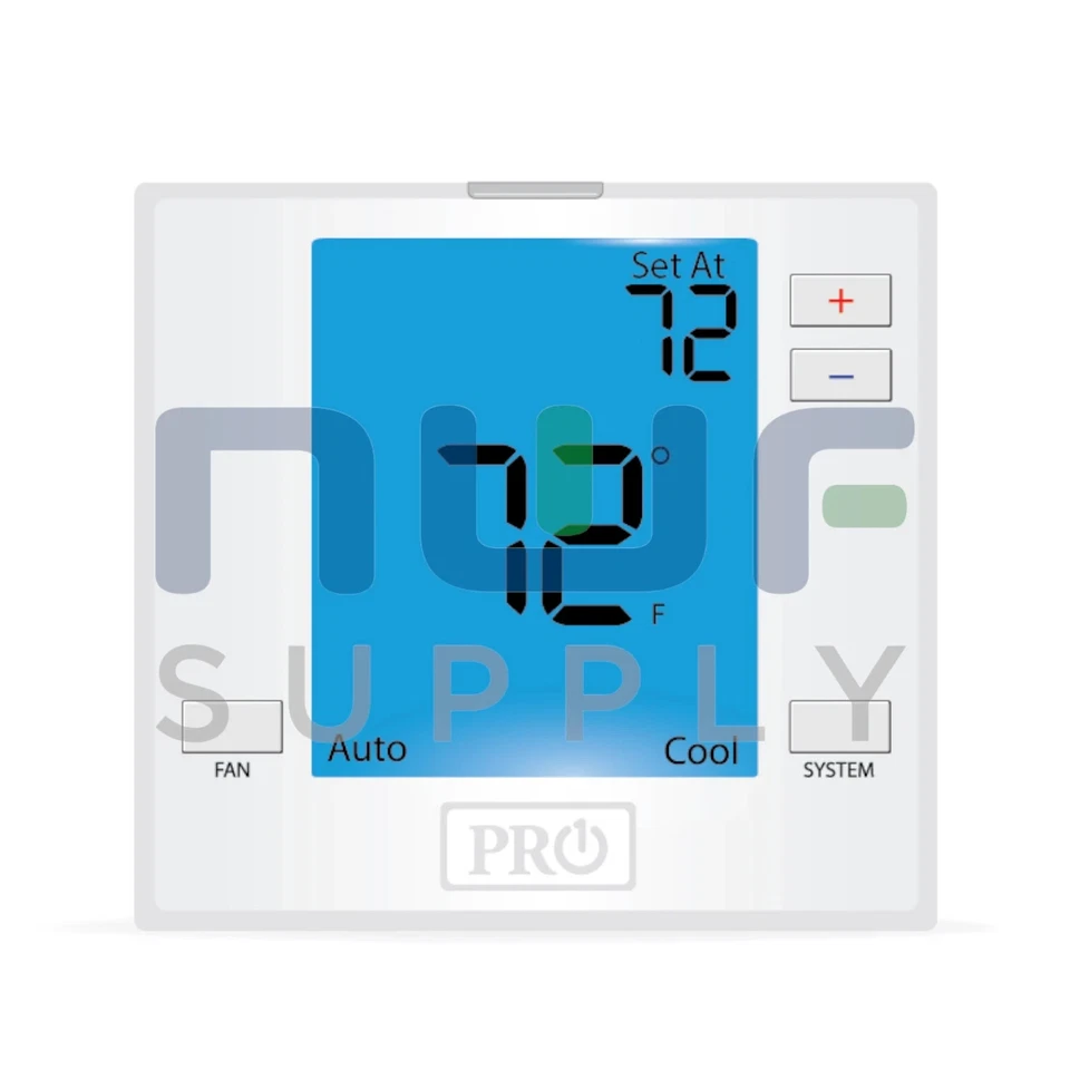 PRO1 IAQ T751 2 Pk 18 to 30VAC Low Voltage Non-Programmable Thermostat