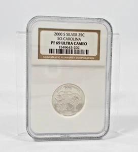 2000 S 25c Silver State Quarter NGC PF69 Ultra Cameo ..SOUTH CAROLINA - Picture 1 of 2