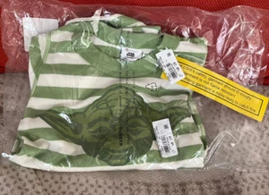 NWT Hanna Andersson Star Wars Yoda Two Piece PJs Sz 120 6-7 & New Baby Yoda Toy - Picture 1 of 6