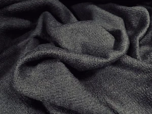 Wool Blend Heavyweight Woven Fabric, Per Metre - Plain - School Grey - Picture 1 of 3