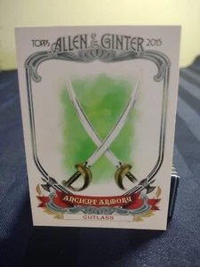 2015 Topps Allen & Ginter Baseball Ancient Armory #AA-19 Cutlass - Imagen 1 de 2