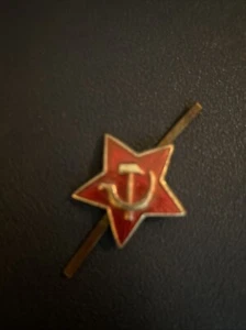 Pin WWII ROTER STERN WW2 Militär UdSSR Sowjetische Armee Russland Emaille Abzeichen Original - Bild 1 von 2