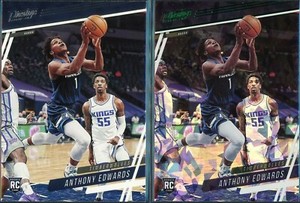 2021-22 Chronicles Prestige Anthony Edwards Green Ice Fanatics Rookie & Base