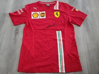 Charles Leclerc Signed Crew Shirt Ferrari F1 Formula 1 Beckett COA - Image 1 of 3