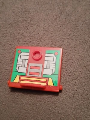 Power Rangers ZEO Battlezord Micro Playset 1996 Platform Piece Red Part Panel - Image 1 of 2