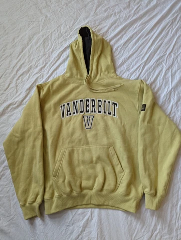 Vanderbilt University Hoodie Mens XL Colosseum Gold Long Sleeve Commodores Cover