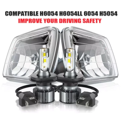 5x7" 7x6" LED Headlight Hi-Lo H4 DRL For Toyota Pickup 1982-1995 Truck 4Runner - Image 1 of 4