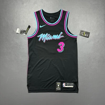 Camiseta deportiva 100 % auténtica Dwyane Wade Nike Miami Heat Vice City talla 44 M para hombre Foto 1 de 4