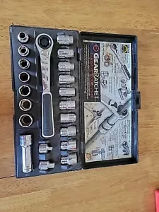 GearWrench 8921 21-Piece GearRatchet Combination SAE & Metric Socket Set In Case - Picture 1 of 9