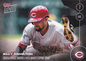 2016 Topps NOW 331 Billy Hamilton Reds Does It All vs Pirates 8/7 ONLY 444