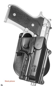 Fobus BR2 R-Hand Paddle Holster for Beretta, CZ, Taurus Pistols, Black - Picture 1 of 5