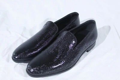 Emporio Armani Hombre Cuero Brillante Mocasines Zapatos 10 Foto 1 de 4