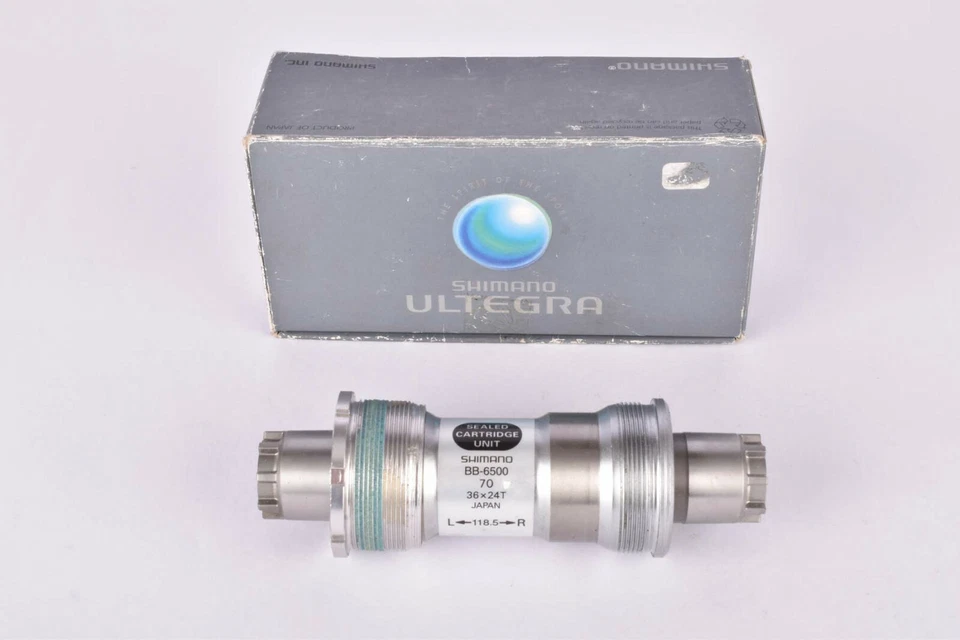 NOS/NIB Shimano Ultegra #BB-6500 Octalink Bottom Bracket in 118.5mm ITA thread - Bild 1 von 4