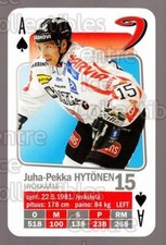 2011-12 Finnish SM LIIGA Playing Card #14 Juha-Pekka Hytonen