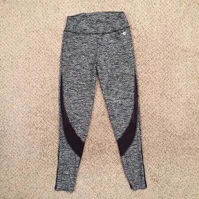 Hollister Leggings Womens Medium Gray Heather Cali Sport Sheer Black Panels - Image 1 of 4