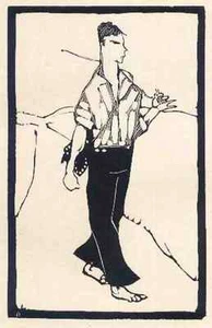 TIPPELBRUDER 1915 - Arminius HASEMANN OriginalHolzschnitt 1915  - Picture 1 of 1