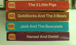 Vintage 1989 Burger King Children's TAPE CASSETTES with Posters Complete Set 4 - Picture 1 of 4