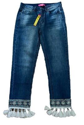 Pantalones de mezclilla Catherine Malandrino con flecos talla:6 nuevos con etiquetas Foto 1 de 4
