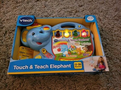 VTech Touch and Teach Elephant - Blue 12-36 Months - Interactive - Image 1 of 4