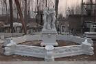 HAND CARVED MARBLE THREE GRACE OUTDOOR ESTATE BEAUTIFUL FOUNTAIN - YF-FT001