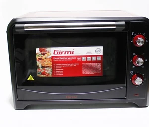 Horno eléctrico Girmi FE6000, 2000 W, acero inoxidable, rojo (JG30NB) - Imagen 1 de 10