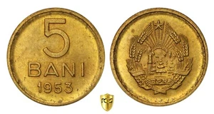 ROMANIA 5 Bani 1953 - PCGS MS64 - Picture 1 of 3