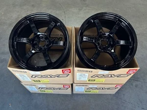 RAYS GRAMLIGHTS 57DR 18x9.5 5x114 +12 08-15 EVOLUTION 10 X WHEELS RIM G BLACK - Picture 1 of 2