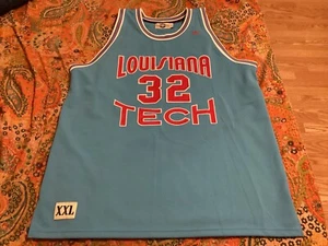 Hardwood Legend Louisiana Tech Bulldogs KARL MALONE 32 Throwback Jersey Mens 5XL - Picture 1 of 7