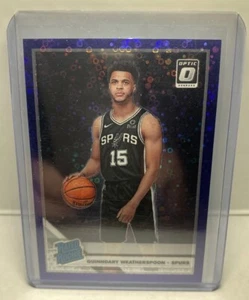 Donruss Optic Fast Break Purple Prizm/95 Quinndary Weatherspoon Rookie RC 2019 - Imagen 1 de 2