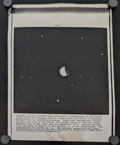 Apolo 16 1972 NASA Foto de la Tierra tomada por John Young Press Foto 8 x 11 - Imagen 1 de 2