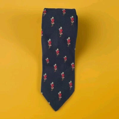 Vintage Robert Talbott Black Christmas Scottish Golf Kilt Hand Sewn Neck Tie - Image 1 of 4