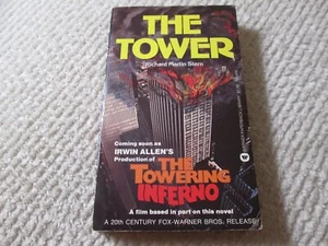 The Tower by Richard Martin Stern 1974 1st Print PB Towering Inferno Movie Basis - Picture 1 of 11