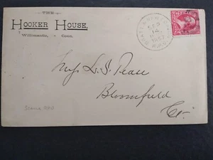 Connecticut: Willimantic 1897 Hooker House Hotel Advertising Cover - Picture 1 of 2