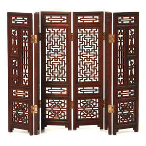 Old Decorated Handicraft Red Rosewood Hollow Carving Screen Home Decoration HOT