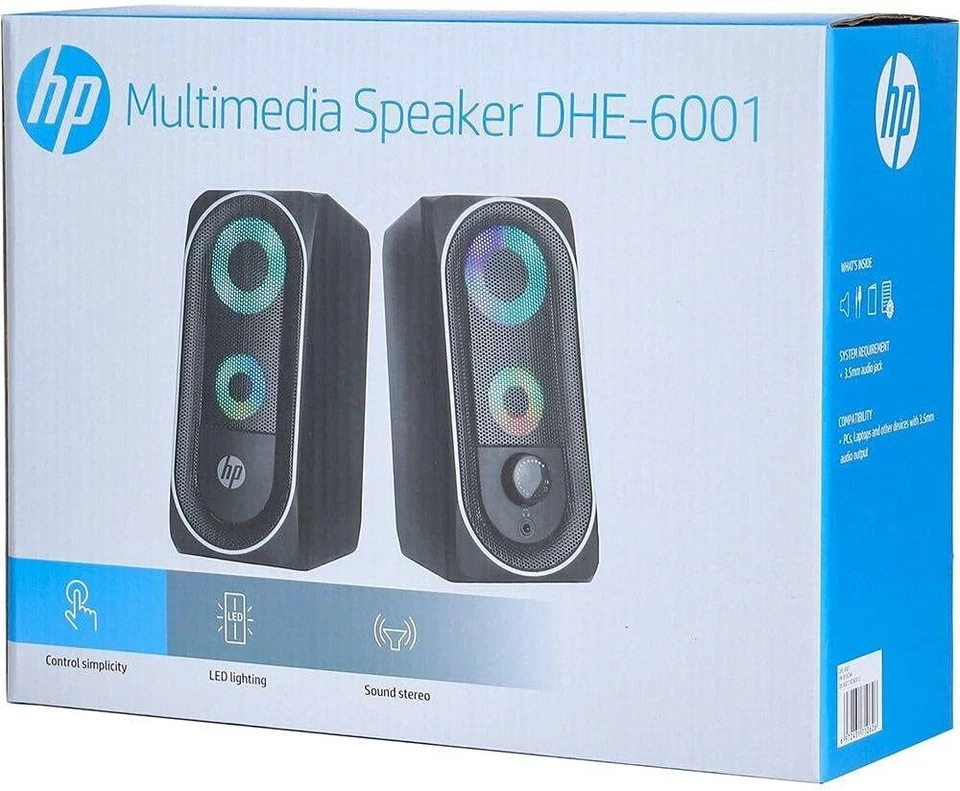 HP DHE-6001  ALTOPARLANTI GAMING BT ILLUMINAZIONE 2X3W - Immagine 1 di 1