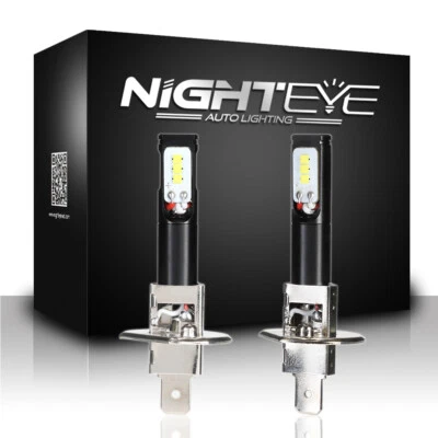 NIGHTEYE 160W H1 CSP LED Fog light Bulbs Kit 1600LM 6000K Cool White Replacement - Image 1 of 4