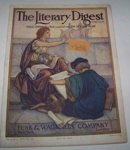 VINTAGE THE LITERARY DIGEST JULY 27,1912 2 YEARS. BEFORE WORLD WAR 1 - Foto 1 di 12