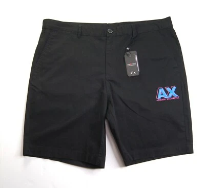 A|X ARMANI EXCHANGE Men's Bold Fluorescent Logo Bermuda Shorts NEW NWT - Image 1 of 4