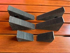 Steel Serrated Triangle Step Blocks Machinist Tools 3.6" x 2.1", 3.3" x 1.9, 1.9 - Picture 1 of 1