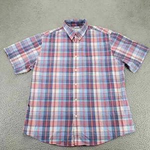 Brooks Brothers 1818 Shirt Mens XL Blue Plaid 1818 Regent Polo Button Down - Picture 1 of 10