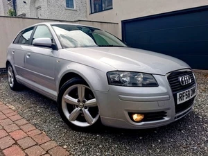 **LOW MILES** 2008 AUDI A3 SPORT 2.0 TDI 5 DOOR HATCH SILVER 140 BHP £215 TAX - Picture 1 of 20