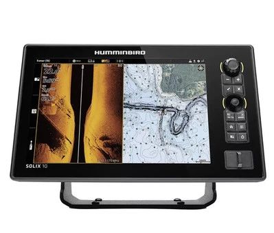 Humminbird Solix 10 411530-1 . Chirp. Mega SI+. Mega DI+. G3. With Transducer - Image 1 of 4